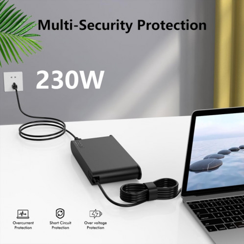 Adaptateur d'alimentation pour ordinateur portable 230 W 20 V 11,5 A pour Lenovo Big Square USB, prise : prise britannique SH1803165-08